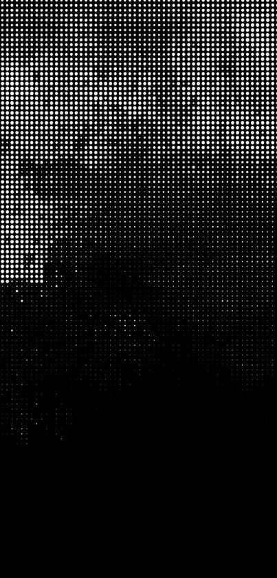 Abstract pixelated black and white wallpaper.