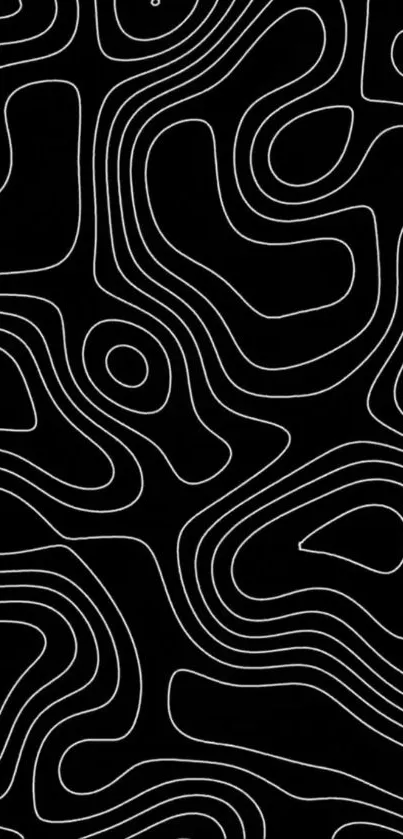 Abstract black wallpaper with white lines.