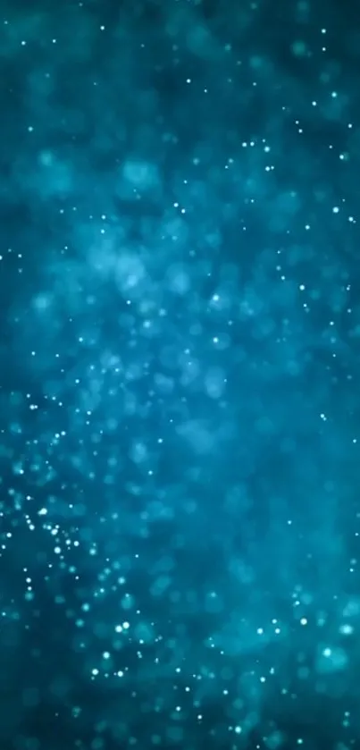 Abstract blue galaxy wallpaper with stars.