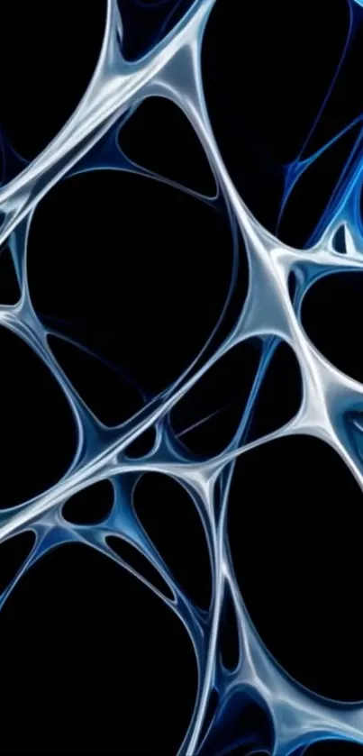 Abstract blue geometric pattern wallpaper for mobile.