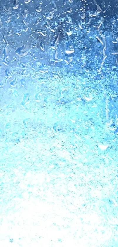 Abstract blue ice texture wallpaper with a cool, serene vibe.