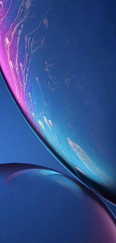 Abstract blue and purple mobile phone wallpaper with a captivating design.