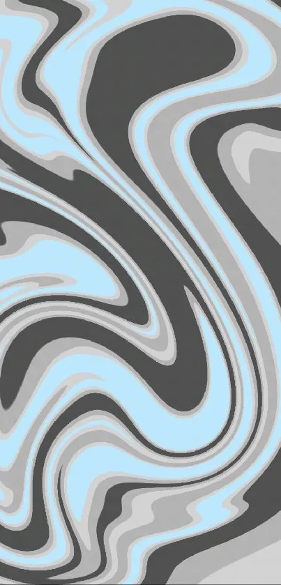 Abstract blue and gray swirl pattern wallpaper for mobile phones.