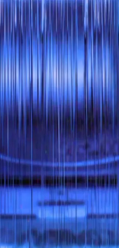 Abstract blue wallpaper with vertical streaks and vibrant colors.