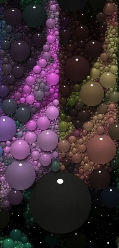 Abstract colorful bubble wallpaper with vibrant hues.