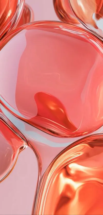 Abstract pink bubble wallpaper design.