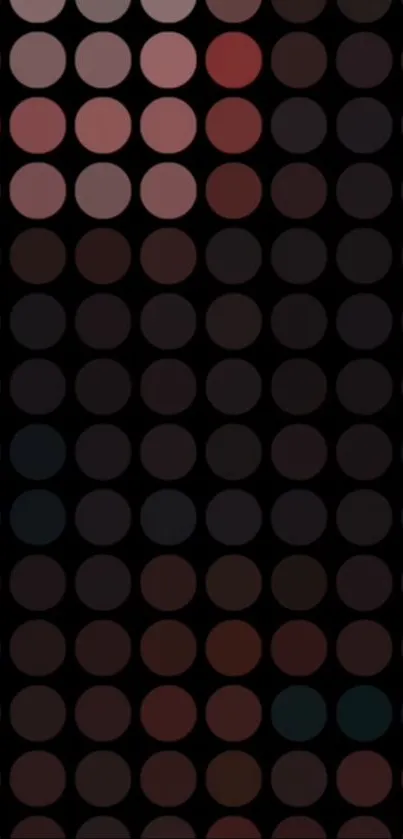 Abstract circles dark wallpaper with red hue.