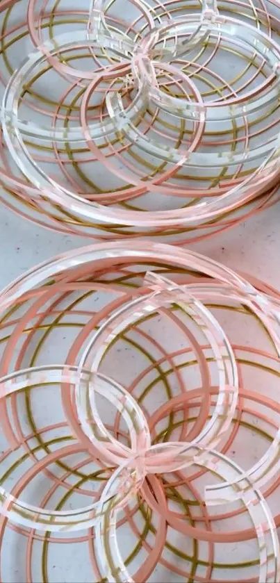 Abstract wallpaper with intricate circular patterns.