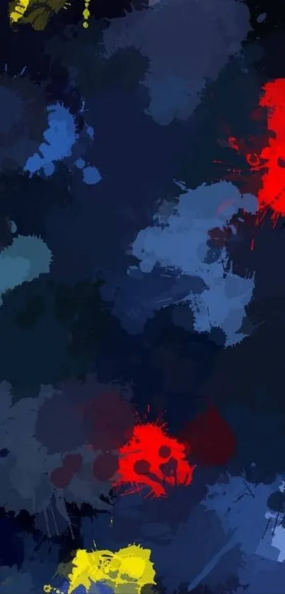Abstract color splash wallpaper with vibrant hues.
