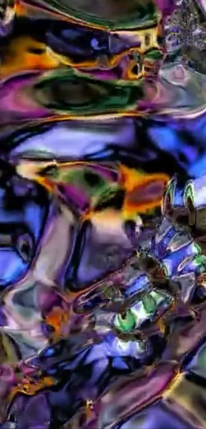 Vibrant abstract colorful art wallpaper with dynamic hues.