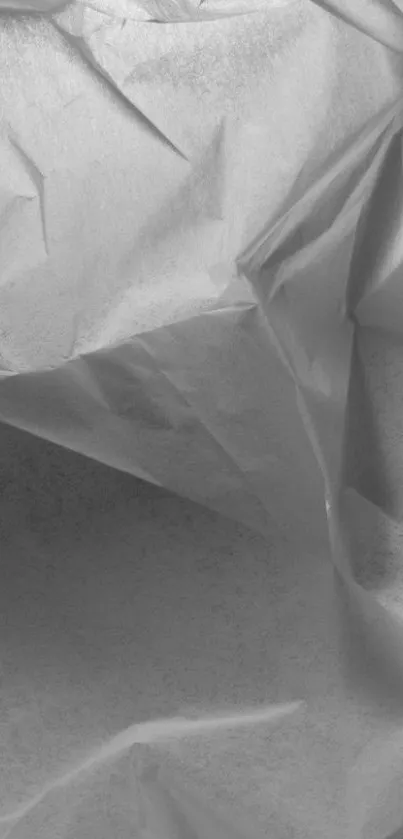 Crumpled paper texture in gray tones.