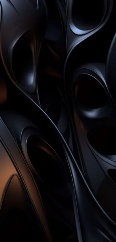 Sleek futuristic abstract wallpaper design with elegant curves.