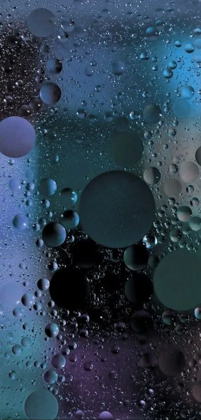 Abstract wallpaper with colorful water droplets