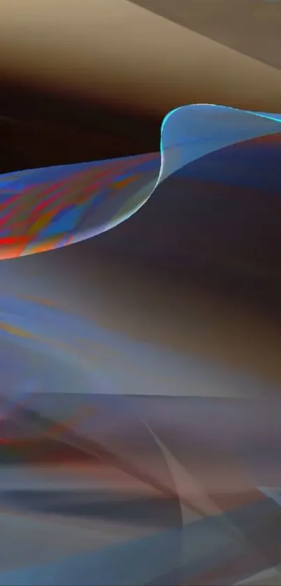 Abstract digital flowing art with vibrant colors.