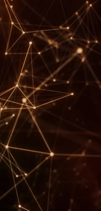 Abstract geometric lines in warm colors.