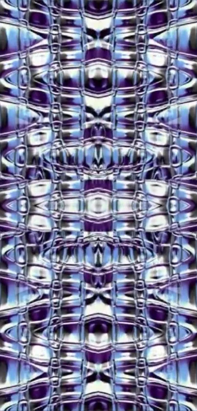 Abstract geometric pattern wallpaper in blue and purple hues.