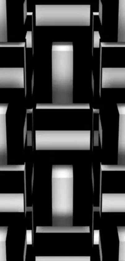 Abstract geometric mobile wallpaper with 3D pattern