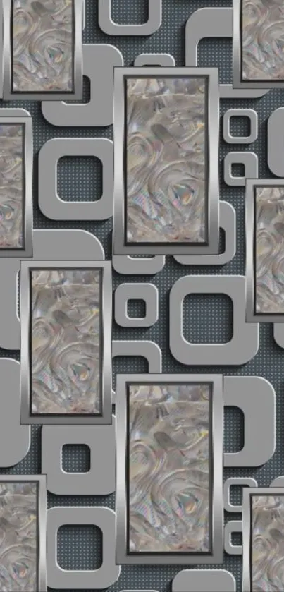 Abstract geometric mobile wallpaper with modern patterns.