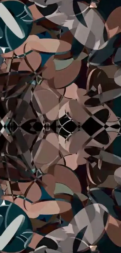 Abstract geometric pattern mobile wallpaper.