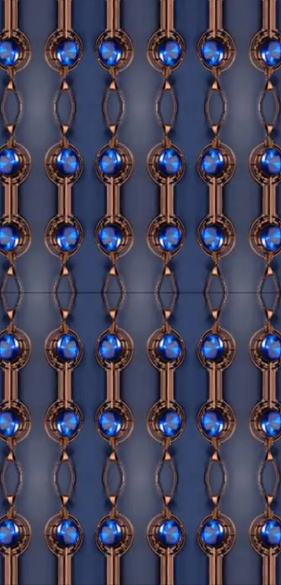 Abstract geometric pattern with blue accents.