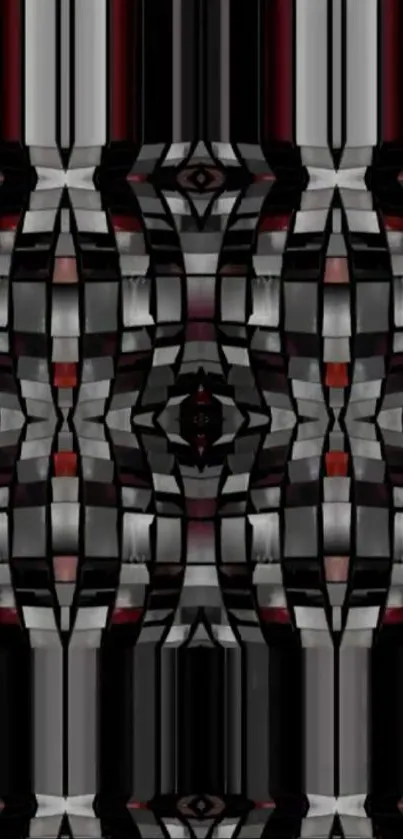 Abstract geometric pattern with black tones in a stylish design.