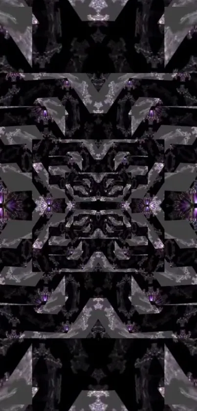 Dark abstract geometric pattern wallpaper.