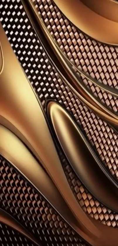 Abstract gold metal texture in elegant design