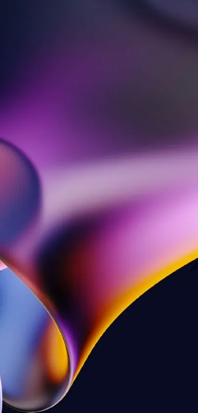 Abstract gradient wallpaper with vibrant purples and blues.