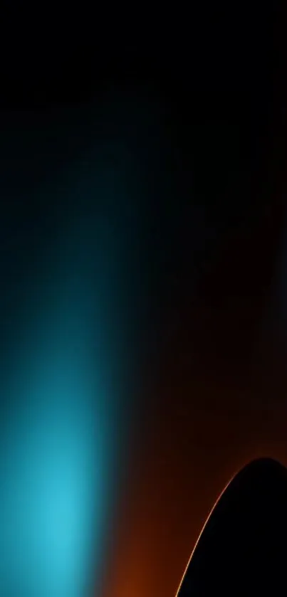 Abstract gradient wallpaper with blue and orange hues for mobile phones.