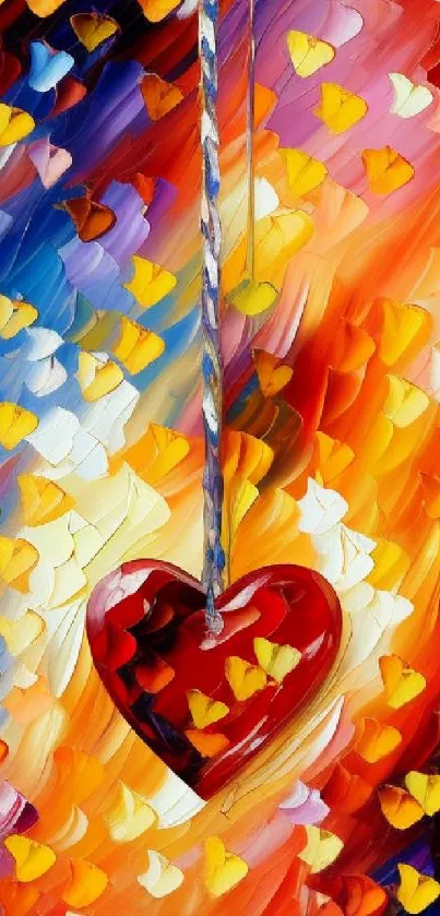 Abstract Heart Wallpaper Art - free download