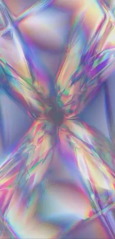 Colorful abstract iridescent wallpaper design.
