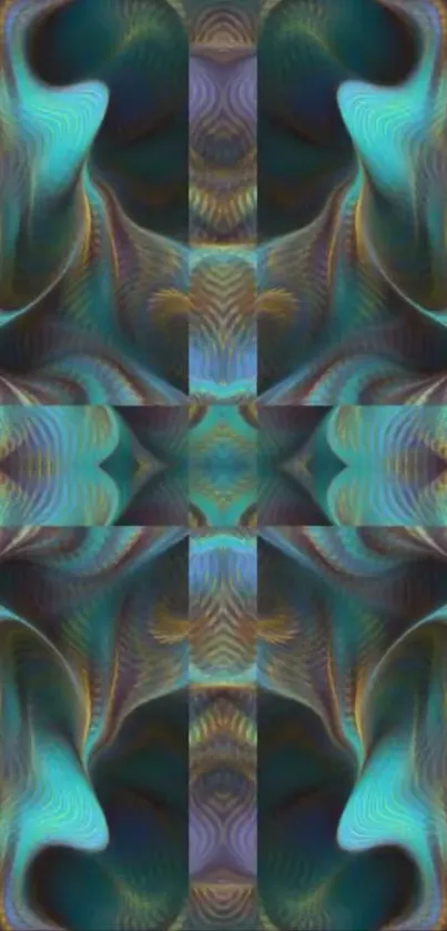 Colorful abstract kaleidoscope pattern wallpaper for mobile phone.