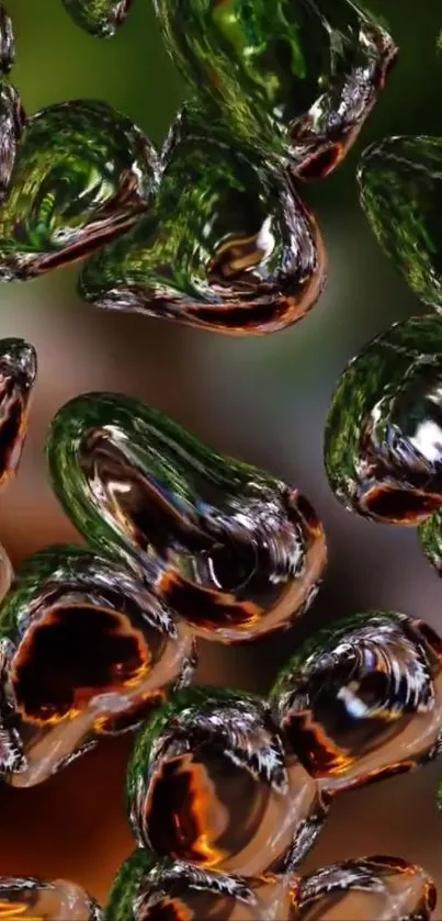 Abstract liquid art wallpaper with dynamic patterns and vibrant colors.