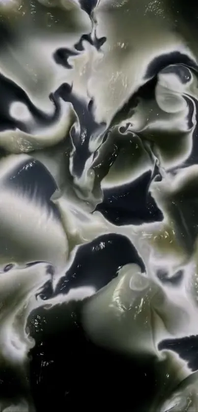 Dark abstract liquid shapes wallpaper.