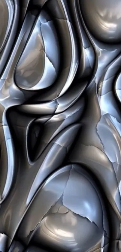 Abstract metallic texture with sleek futuristic design.