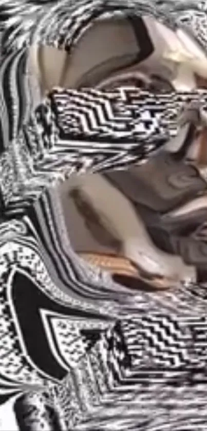 Abstract metallic waves with intricate patterns creating a modern art theme.