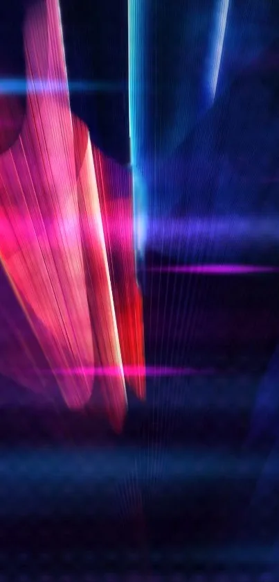 Colorful abstract neon light design wallpaper for mobile.