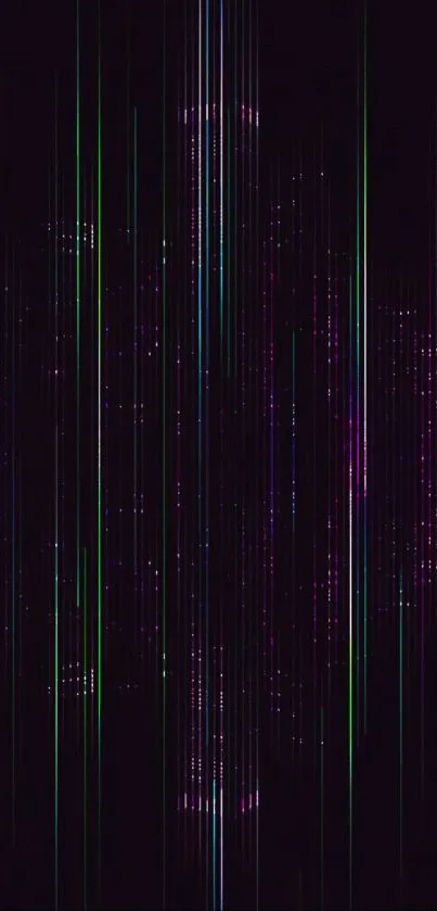 Wallpaper with abstract neon vertical stripes design.