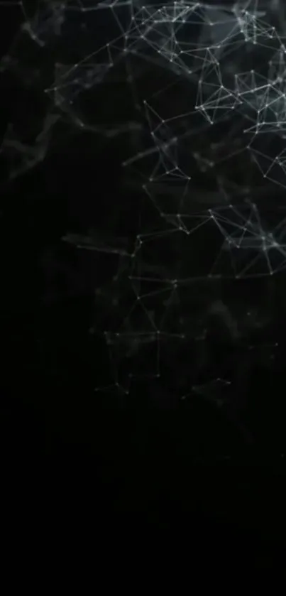 Abstract dark network wallpaper with intricate lines.