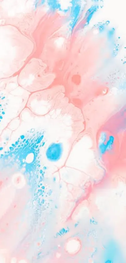 Abstract pink and blue pastel wallpaper design.