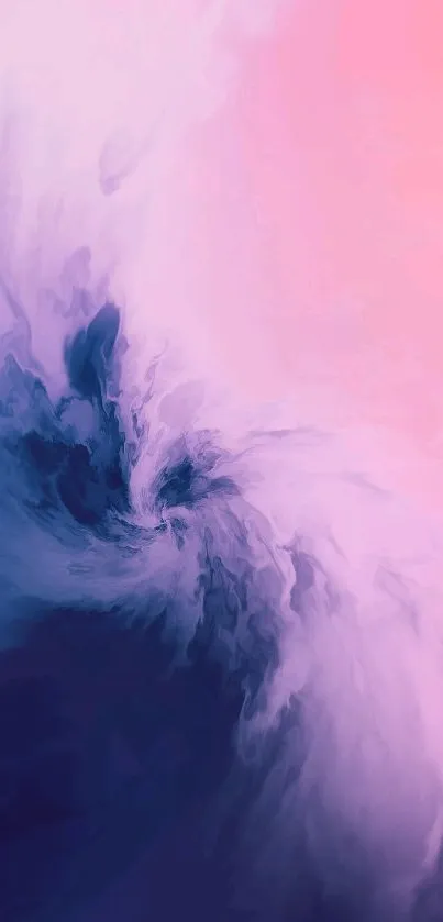 Abstract pink and purple swirling mobile wallpaper.