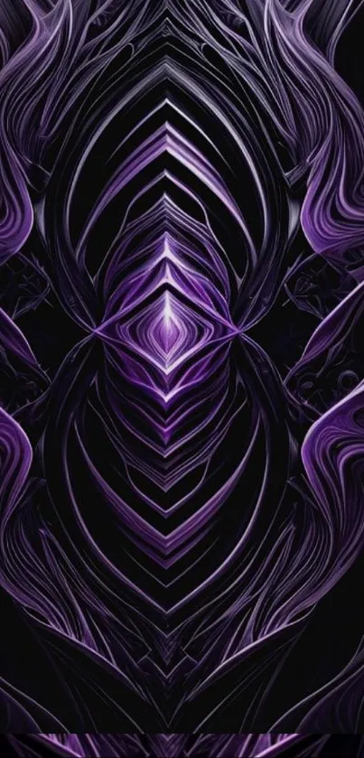 Abstract purple art design wallpaper with intricate patterns.