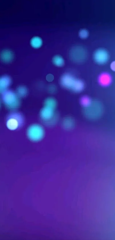 Abstract purple bokeh wallpaper with vibrant hues.