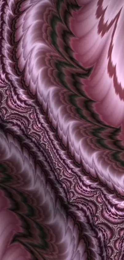 Abstract purple fractal wallpaper with swirling patterns.