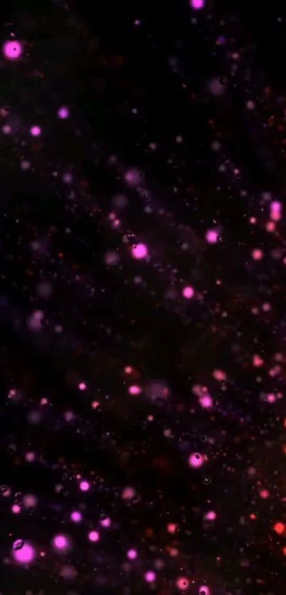 Abstract wallpaper with vibrant purple and red cosmic lights.