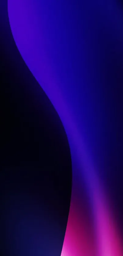 Colorful abstract purple gradient with wave design for mobile wallpaper.