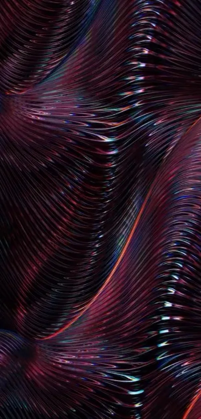 Abstract ripple texture wallpaper with dark purple tones.
