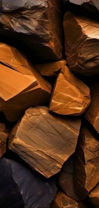 Abstract rocks with earthy tones for mobile wallpaper.