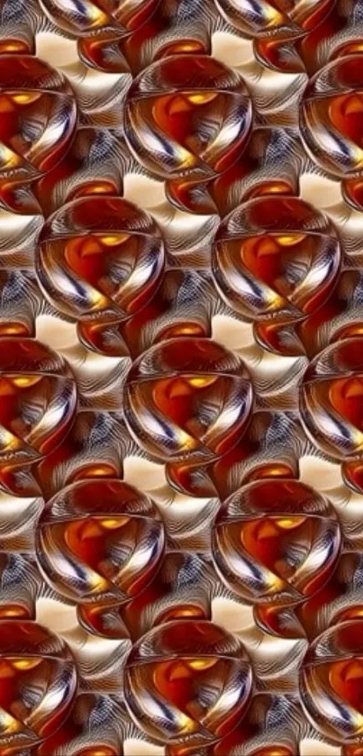 Abstract sphere pattern wallpaper with rich colors and symmetry.