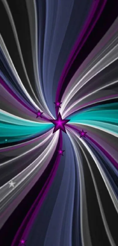 Dynamic abstract starburst pattern in vibrant colors.